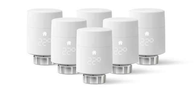 Six Tado Smart Radiator Valves